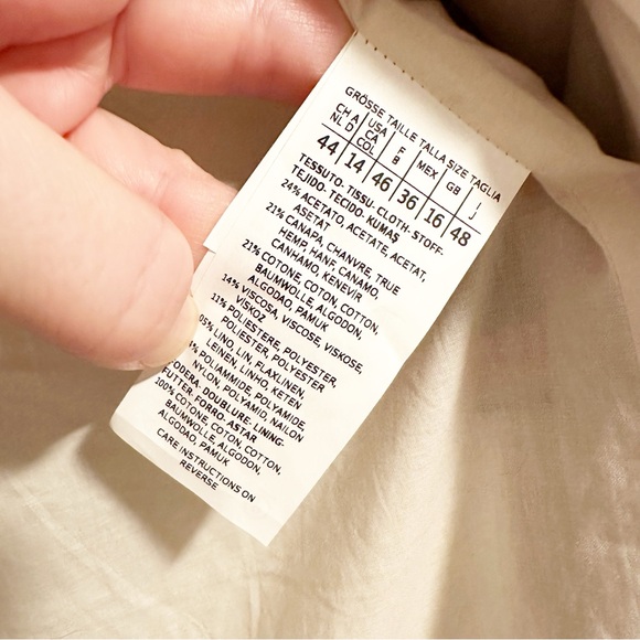 Weekend Max Mara Linen Cropped Linen Stripe Blazer - Picture 5 of 8